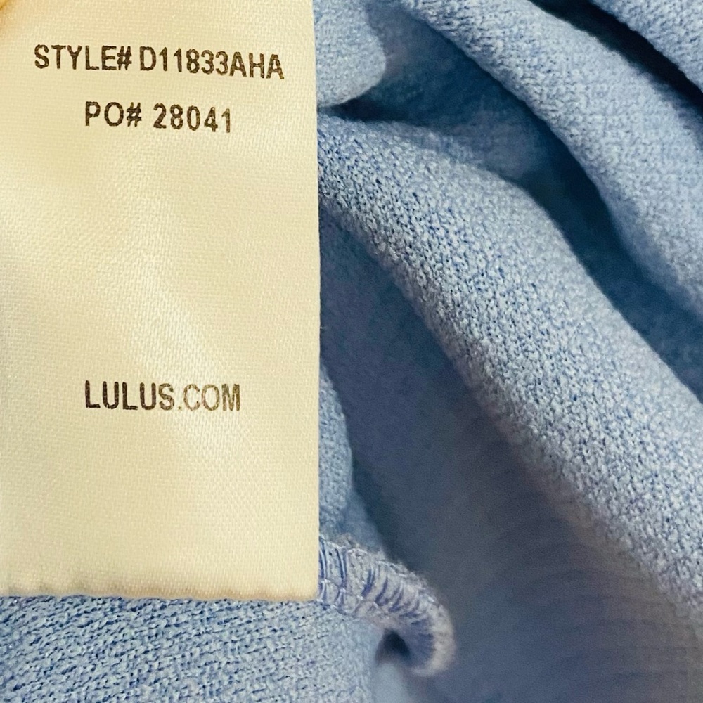 Lulu’s Home Before Daylight Periwinkle Mini Dress Size: S - Picture 9 of 11